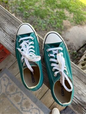 Converse Low-Top Canvas Sneakers in Green
